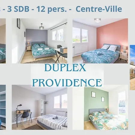 Duplex Providence - Idéal Groupe - Confort - Parking Privé Appartement *